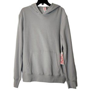 Fleece Factory Gender Neutral Light Gray Fleece Soft Hoodie Sweatshirt